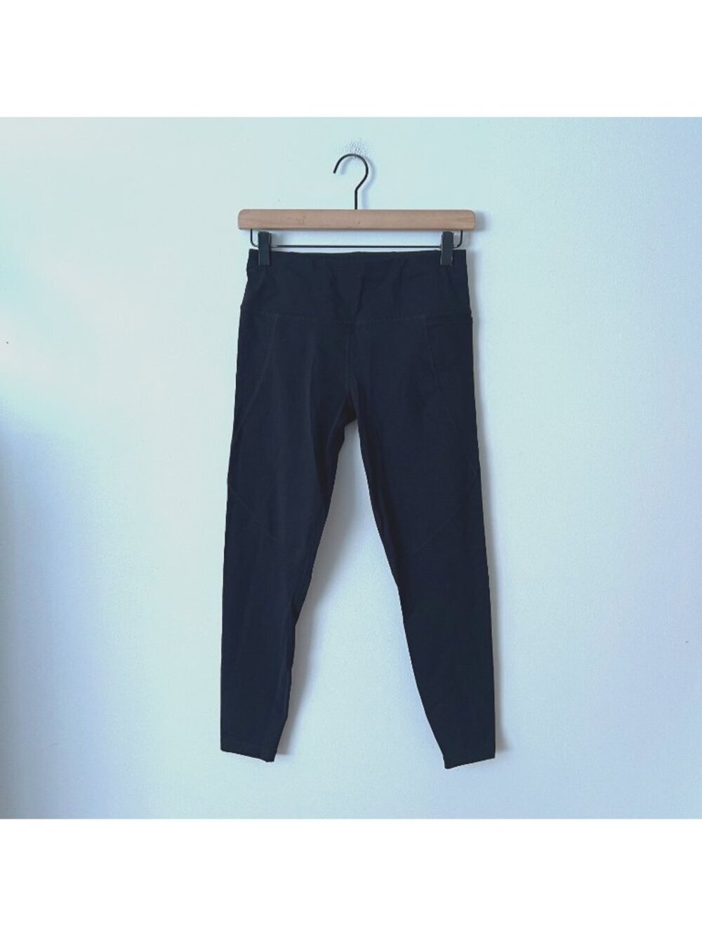 Sweaty Betty Power Black Mid-Rise Pocket 7/8 Leggings Women's Size 6